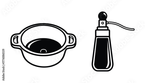 Cooking Pot and Seltzer Bottle Kitchen Tools Set