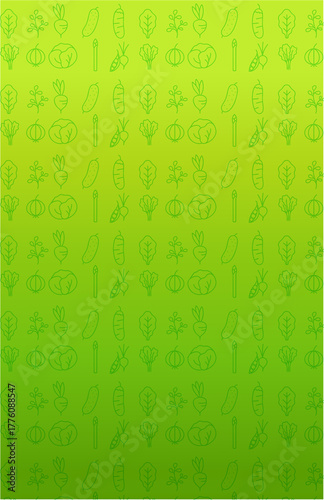 Green Innovation Pattern – Eco Science Icons on Gradient Background, Nature Meets Technology – Minimalist Green Science Motif Wallpaper, Sustainable Discovery – Seamless Eco-Tech Symbol De