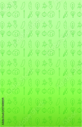 Green Innovation Pattern – Eco Science Icons on Gradient Background, Nature Meets Technology – Minimalist Green Science Motif Wallpaper, Sustainable Discovery – Seamless Eco-Tech Symbol De