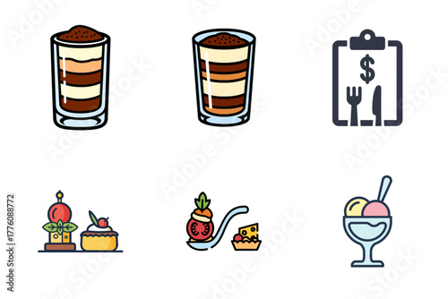 Jewelry and Piercing Icons Set: Gemstone Inspection, Ear Piercings, Earrings, Fashion Accessories Vector Collection