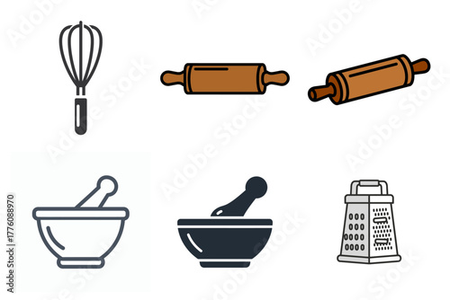 Jewelry and Gemstone Icon Set: Appraisal, Polishing, Traditional Indian Headpiece, Necklaces, and Bangle Designs