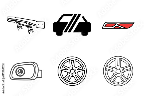 Financial Business Icons Set: Investment, Growth, Assets, Analytics & Tax Planning