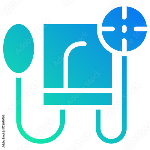 sphygmomanometer gradient fill icon