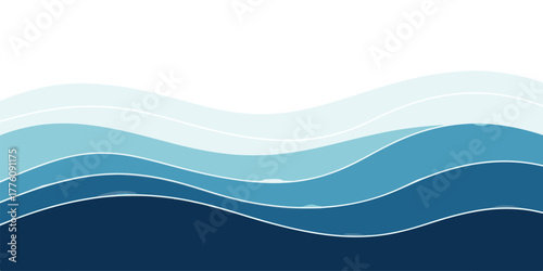 Abstract blue wave background vector illustration with fluid gradient perfect for website headers and presentations