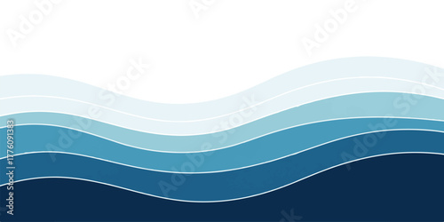 Abstract blue wave background illustration smooth gradient vector design perfect for website headers and presentations