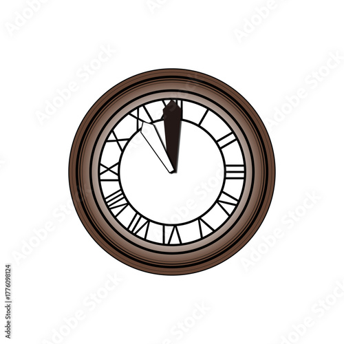 Classic Clock Series – 11 o’clock ｜ クラシック時計シリーズ – 11時の時計イラスト