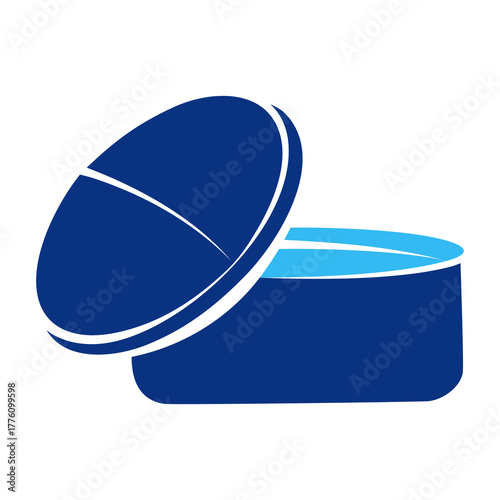 Talcum powder dual color