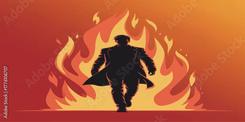 Shadow Walker in Inferno Flames