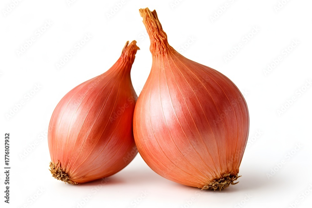 Fototapeta premium onions on a white