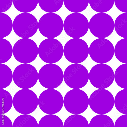 Muster aus lilafarbenen Kreisen auf weiß