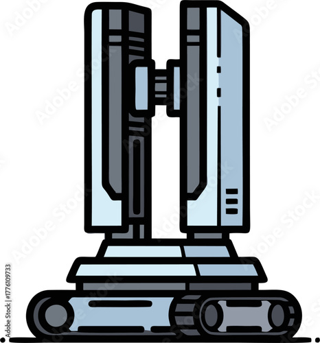 Advanced Robotic Scanner on Tracks for Industrial Inspection.
