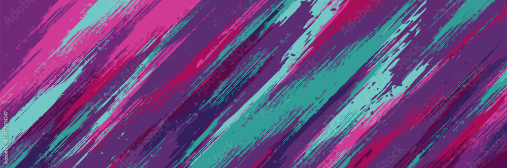 Naklejka premium game brush purple neon banner Car sticker livery wrap abstract sporty