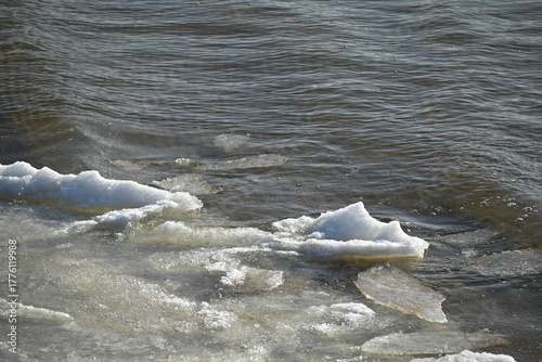 Fototapeta Naklejka Na Ścianę i Meble -  Water surface of the Baltic Sea.