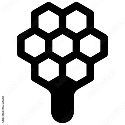 Beeswax. Outlined stroke vector icon with black-filled details.