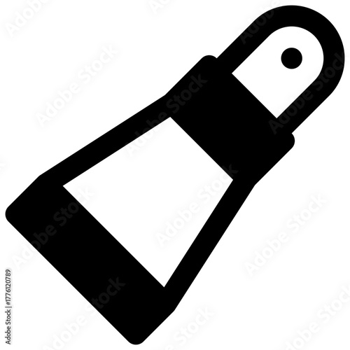 Eye contour cream. Outlined stroke vector icon with black-filled details.