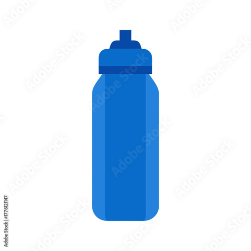 Hydration on the go reusable water bottle icon