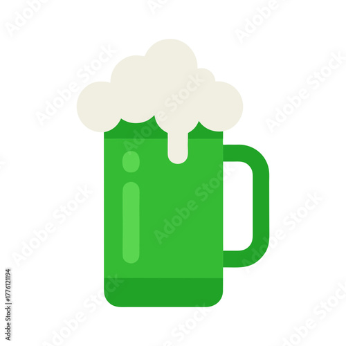 Cheers to St. Patrick's day with green beer!