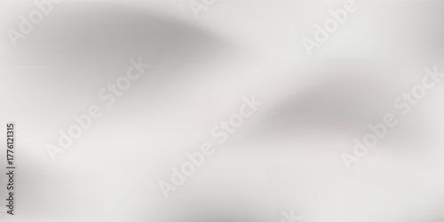 Silver background with metal mirror texture. Chrome gradient surface with simple abstract light ball. vector ilustration