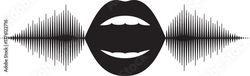Sound Wave Mouth Communication Voice Speak Speech Dialogue Expression Audio Vocal