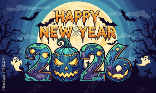 Tahun baru 2026 Halloween 