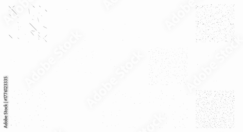 A complex abstract pattern with varying densities and textures, creating a visually intriguing composition.