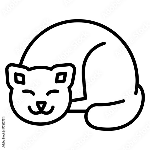 Cat Sleeping Icon