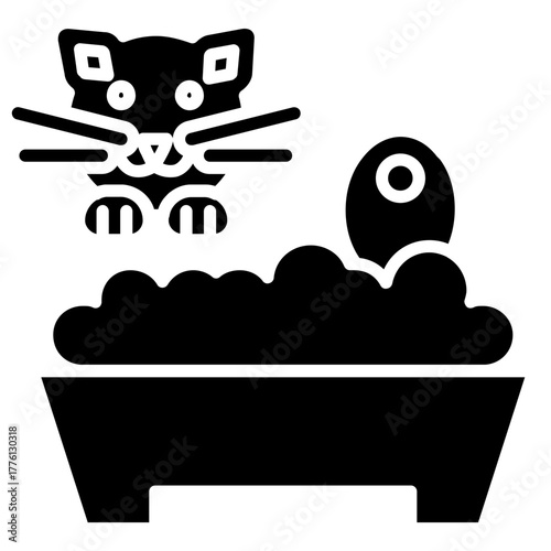 Cat Litter Box Icon