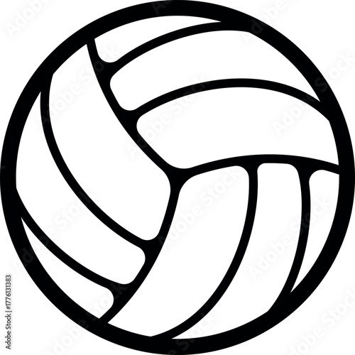 Volleyball ball icon. Sport ball. Ball icon. Vector illustration