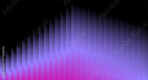 Abstract gradient of purple and pink vertical lines on black background