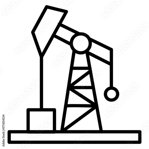 Oilfield Landscape Icon