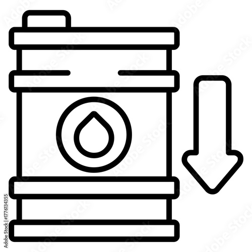 Oil Crisis Icon Icon