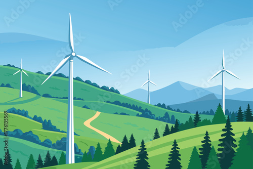 A stunning futuristic eco-city powered by clean green energy.