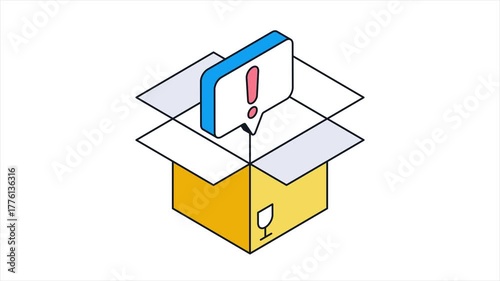 Parcel Issue Animated Mp4 File