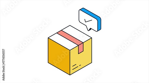 Delivery Confirmation Animated Mp4 File 