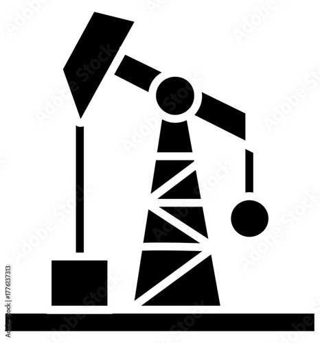Oilfield Landscape Icon