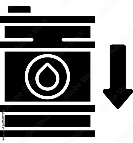 Oil Crisis Icon Icon