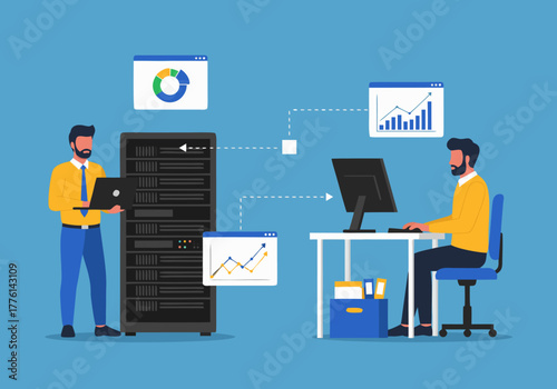 Data-Driven Business Analyzing Information on Server Networks for Strategic Growth and Efficiency