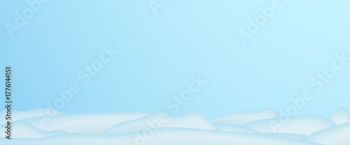 Realistic winter background, snowdrifts, snowdrifts, blizzard and wind, snow. Christmas winter landscape, 3D background with snow, vector transparent background, PNG.