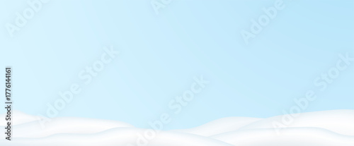 Realistic winter background, snowdrifts, snowdrifts, blizzard and wind, snow. Christmas winter landscape, 3D background with snow, vector transparent background, PNG.	
