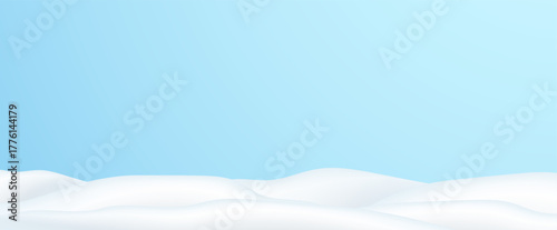 Realistic winter background, snowdrifts, snowdrifts, blizzard and wind, snow. Christmas winter landscape, 3D background with snow, vector transparent background, PNG.