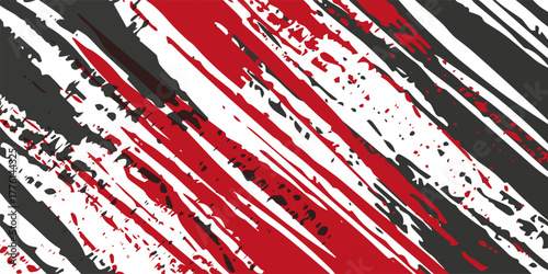Gaming esport background striking stripes electric banner vector illustration design red black grunge brush wing comic pattern modern abstract concept livery stripes decal paint splash splatter