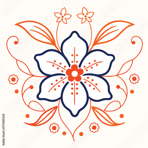 Elegant jasmine flower vector illustration, minimalist floral composition, soft pastel color palette, thin smooth line art, botanical style, white background, suitable for decorative pattern, high qua