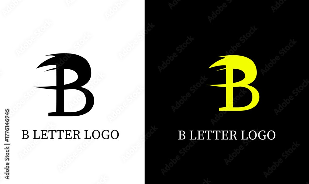Obraz premium B COMPANY LOGO, B BRAND LOGO,