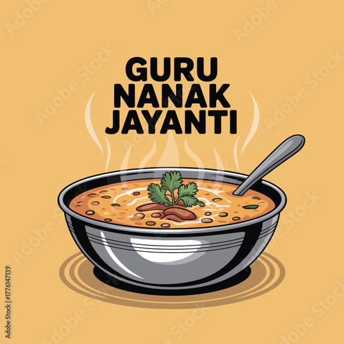 Guru Nanak Jayanti Celebration with Traditional Lentil Soup Dish