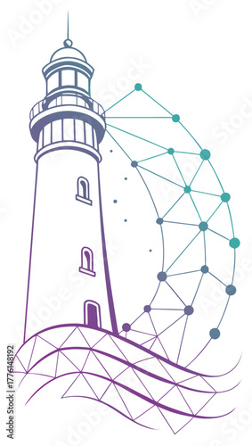 Digital Wave Vector Background – Futuristic Tech Energy Flow.