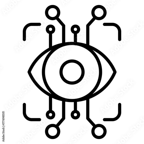 Artificial Intelligence Eye Icon
