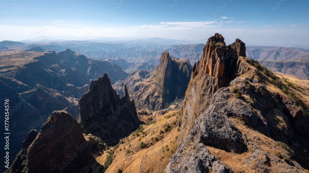 Obraz premium Simien Peaks and Danakil Plains 