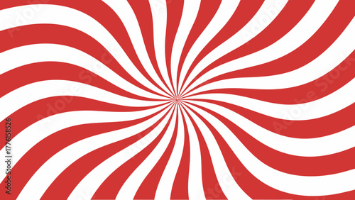 Dynamic red and white swirling radial burst pattern creating energetic visual appeal for modern designs