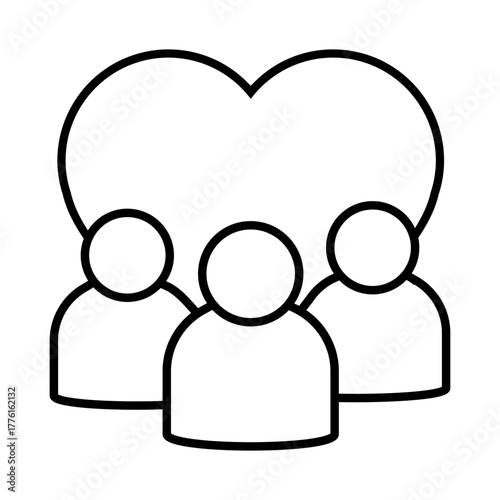 Volunteer icon vector. Community service  illustration sign. helping symbol. donation logo.