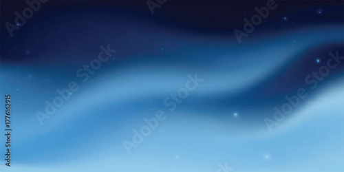Gradient blue sky background with faint stars soft and dreamy vector illustration perfect for atmospheric designs